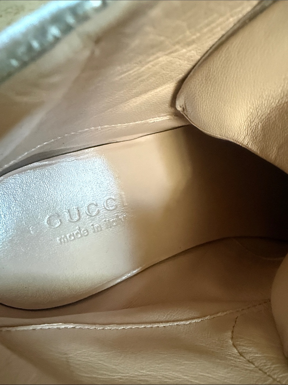 Gucci white leather high-top sneakers - no box - Picture 8 of 16